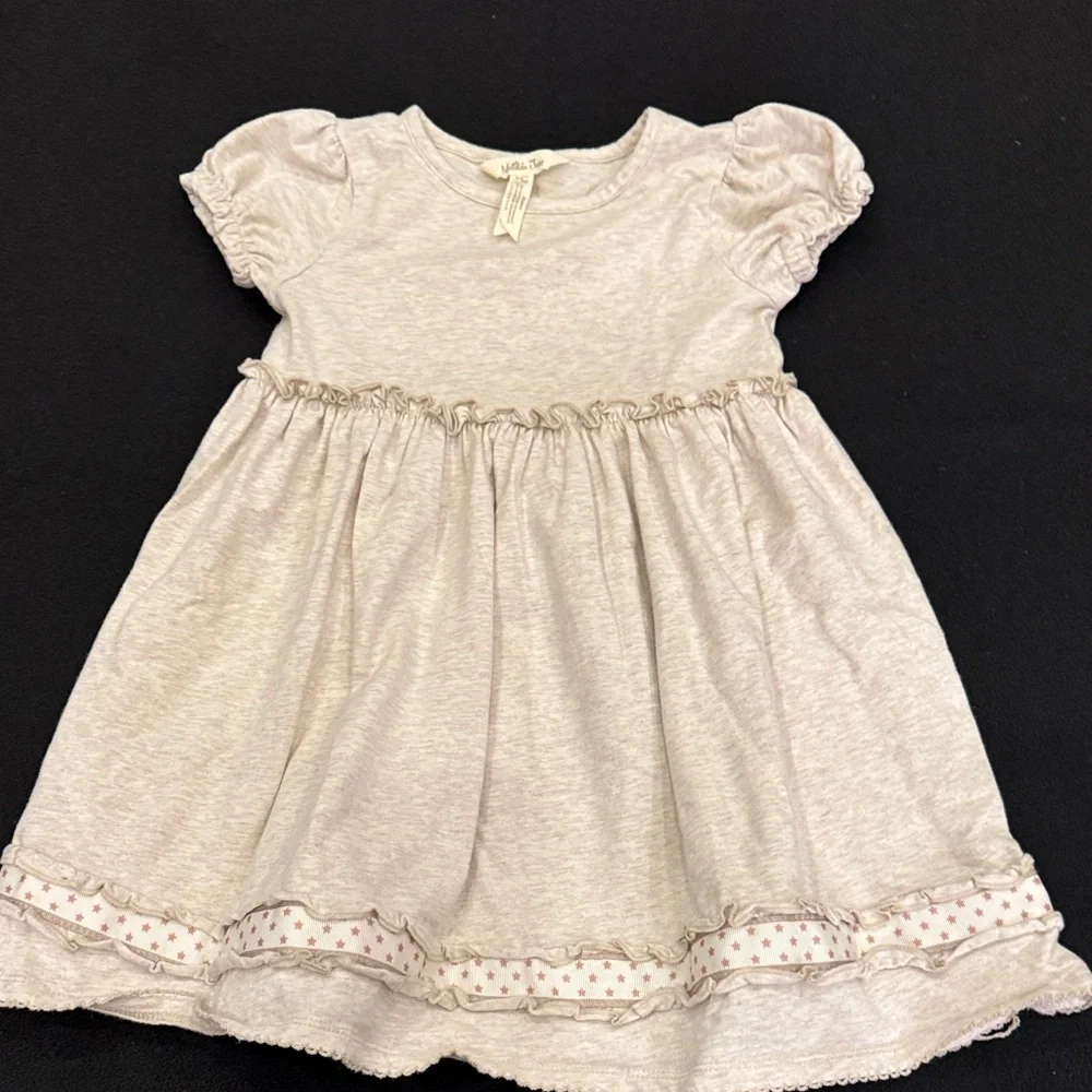 Matilda Jane Cream Kids Dress with gold star‎ Accents size 4